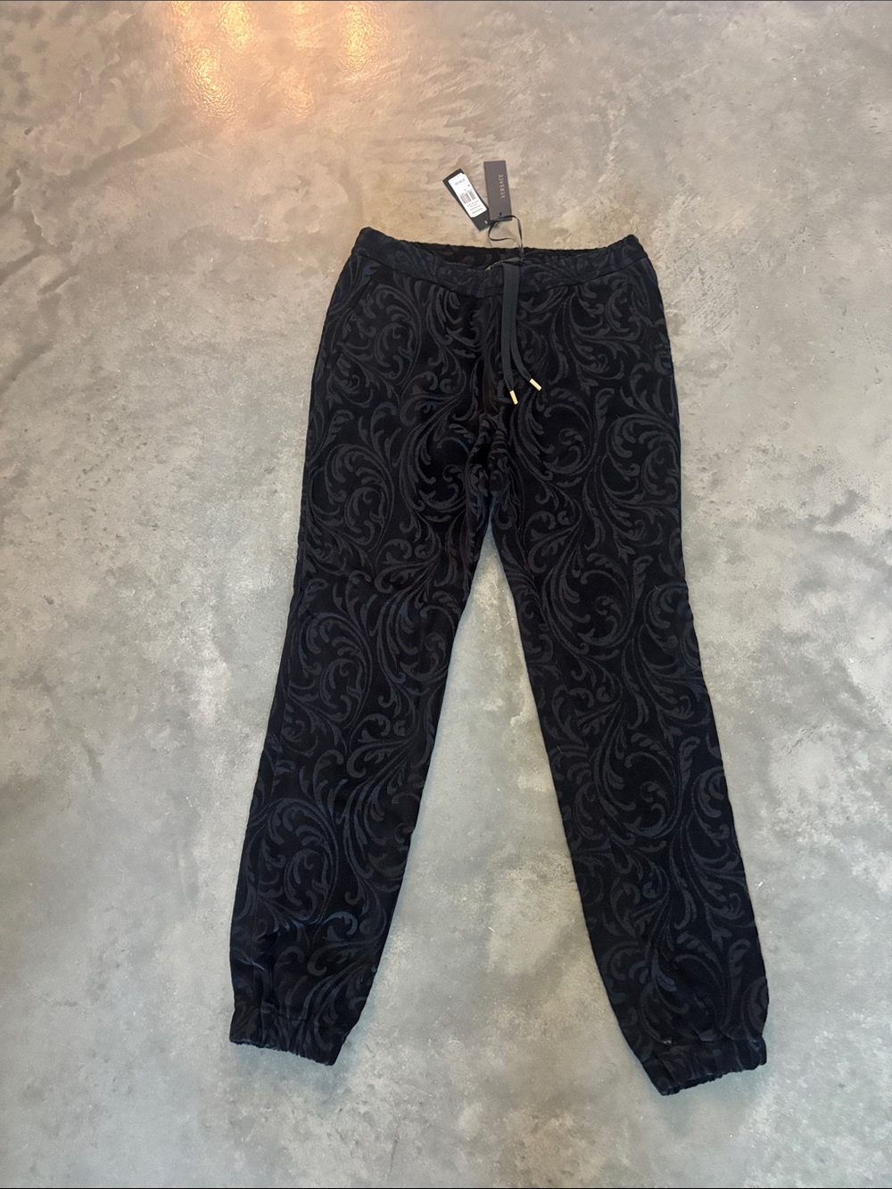 Versace Velvet Scroll pants medium
